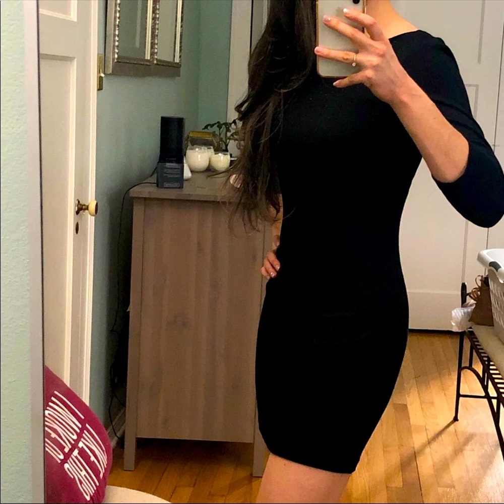 LBD with black rhinestone detail